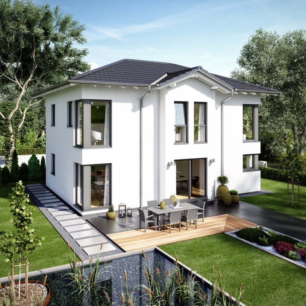 Baugrundstück mit Neubau - Einfamilienhaus in schöner Lage
