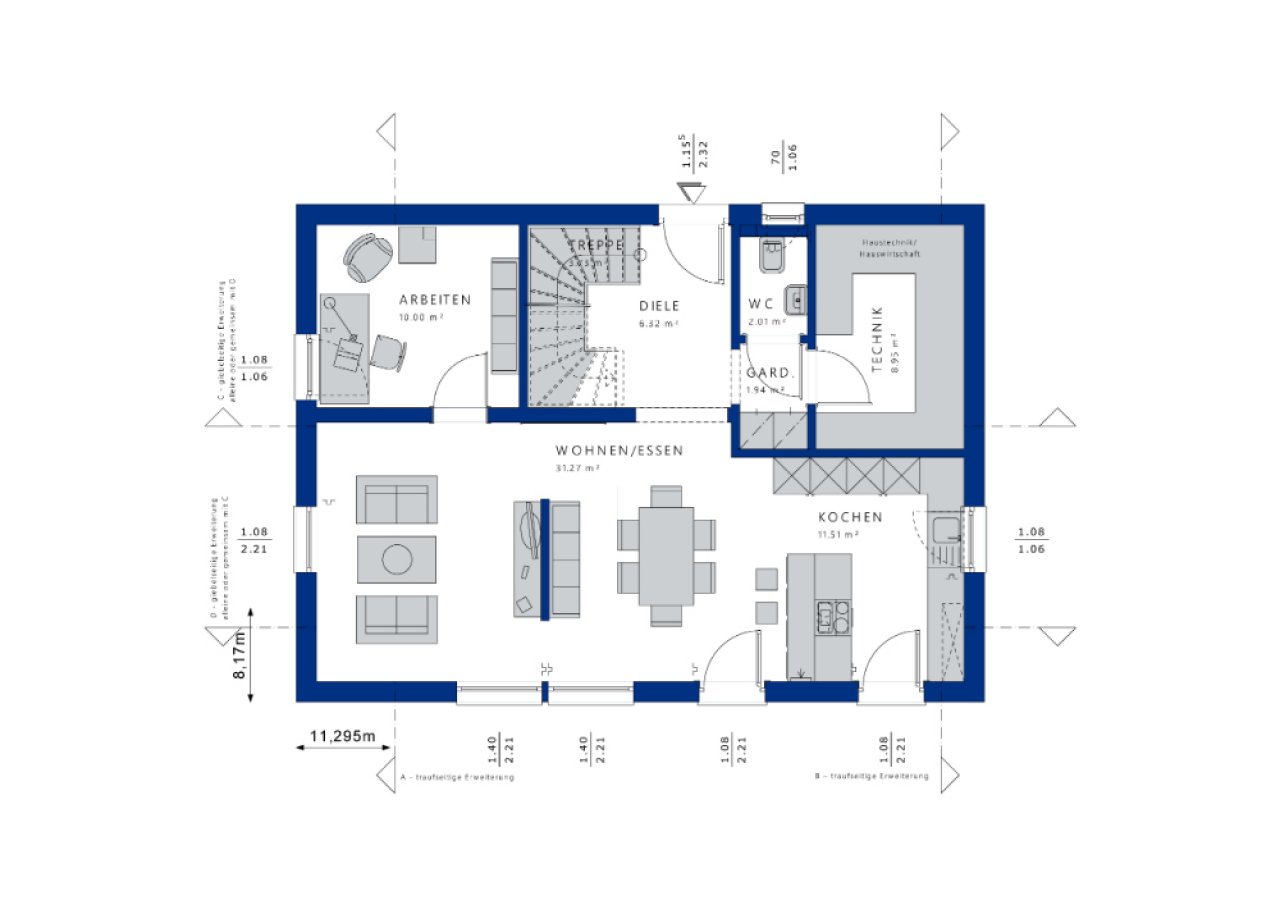 Grundriss EG